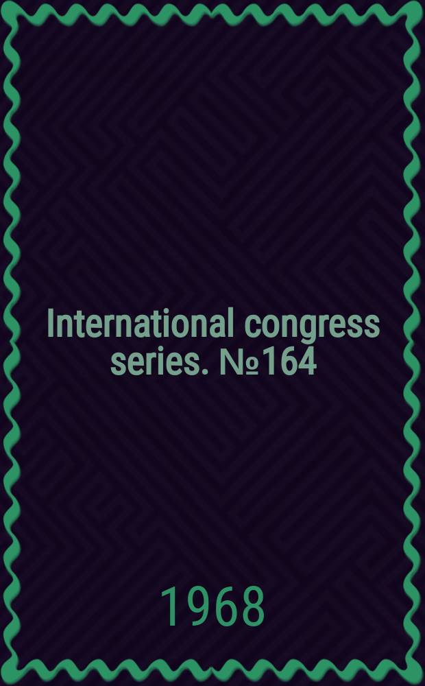 International congress series. №164 : International tuberculosis conference proceedings
