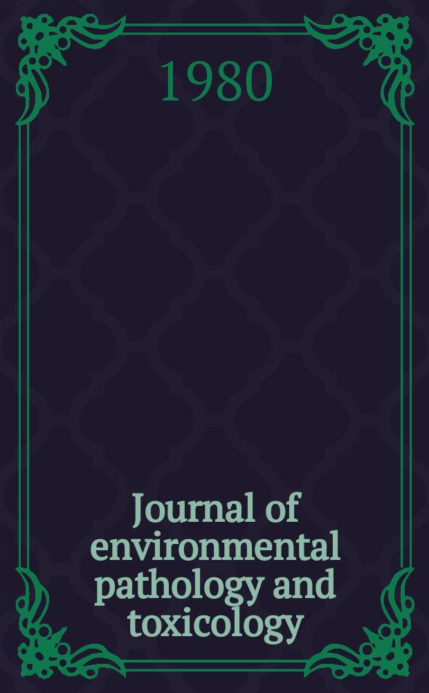 Journal of environmental pathology and toxicology : Offic. organ of the Amer. college of toxicology. Vol.4, №4 : Cosmetic ingredients