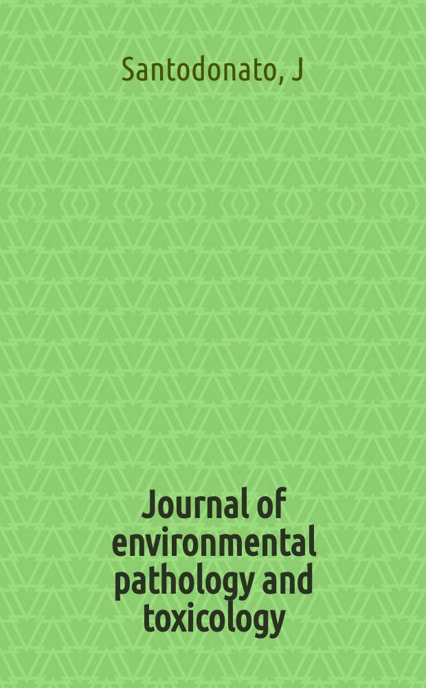 Journal of environmental pathology and toxicology : Offic. organ of the Amer. college of toxicology. Vol.5, №1 : Health and ecological assessment of polynuclear aromatic hydrocarbons