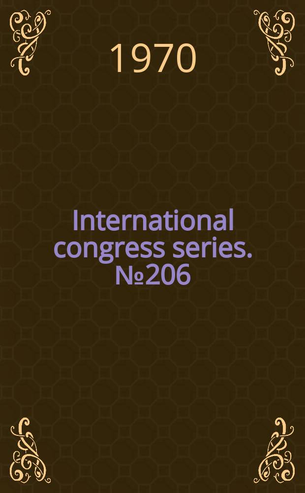 International congress series. №206 : Oto-rhino-laryngology