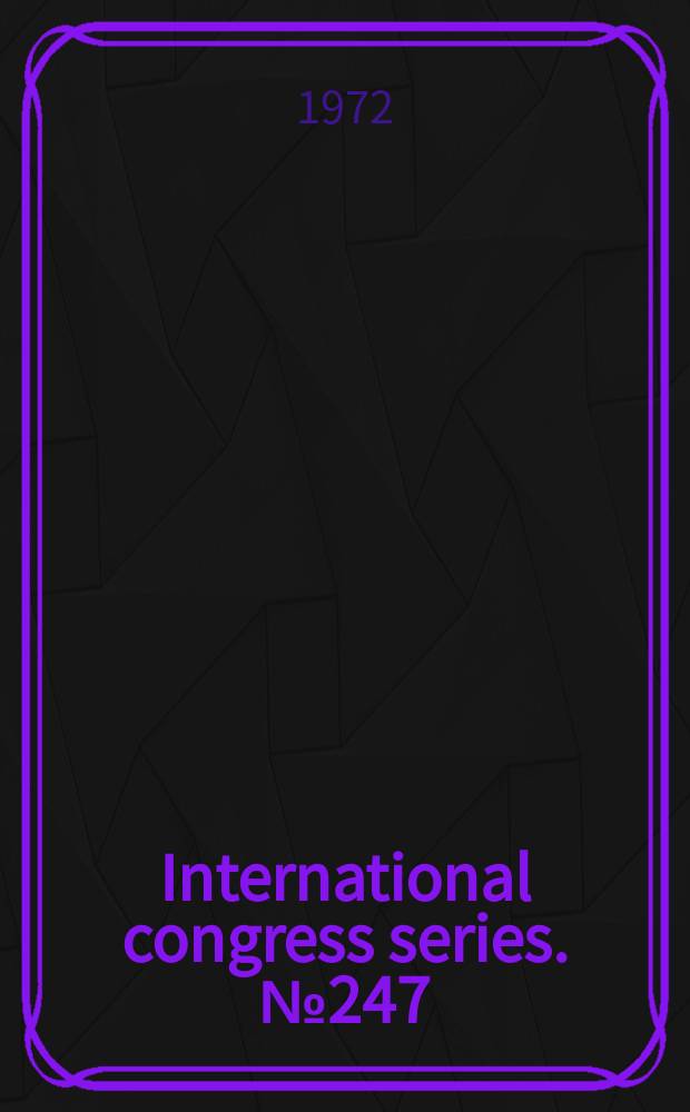 International congress series. №247 : Shock in low- high- flow states