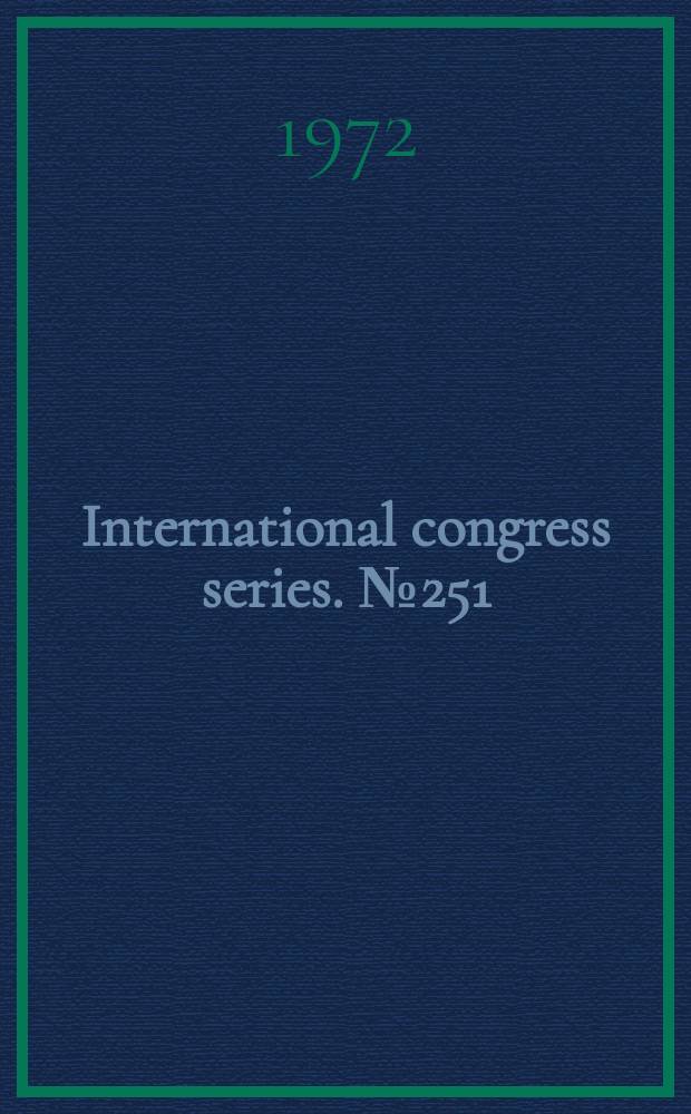 International congress series. №251 : Allergology