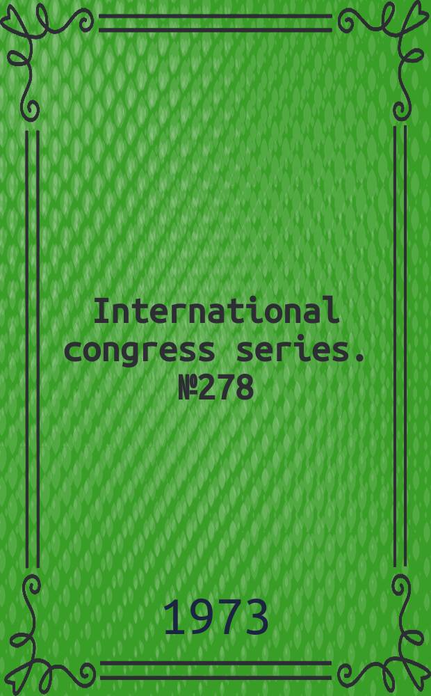 International congress series. №278 : Fertility and sterility