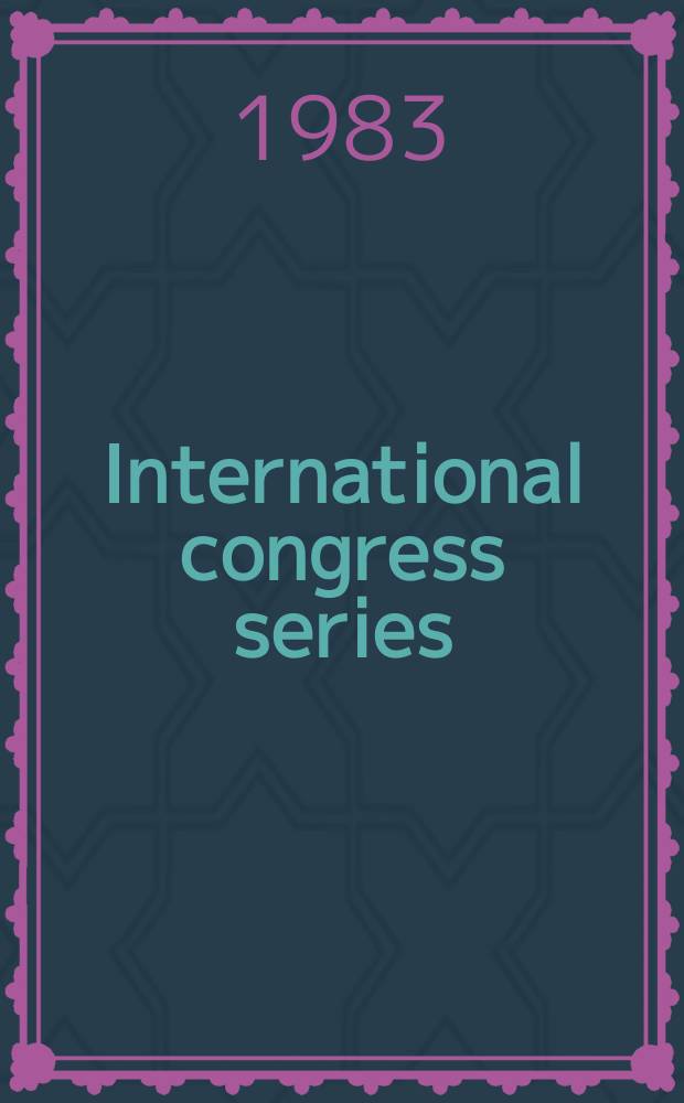 International congress series : Current topics in pain research and therapy