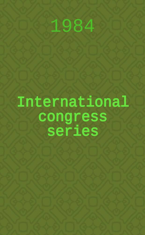 International congress series : Liver and lipid metabolism