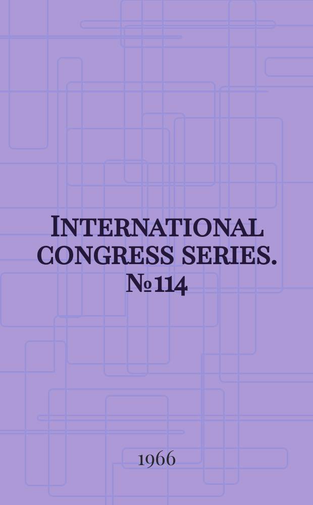 International congress series. №114 : International congress of ophthalomology, 20th. Munich. 1966. Abstracts