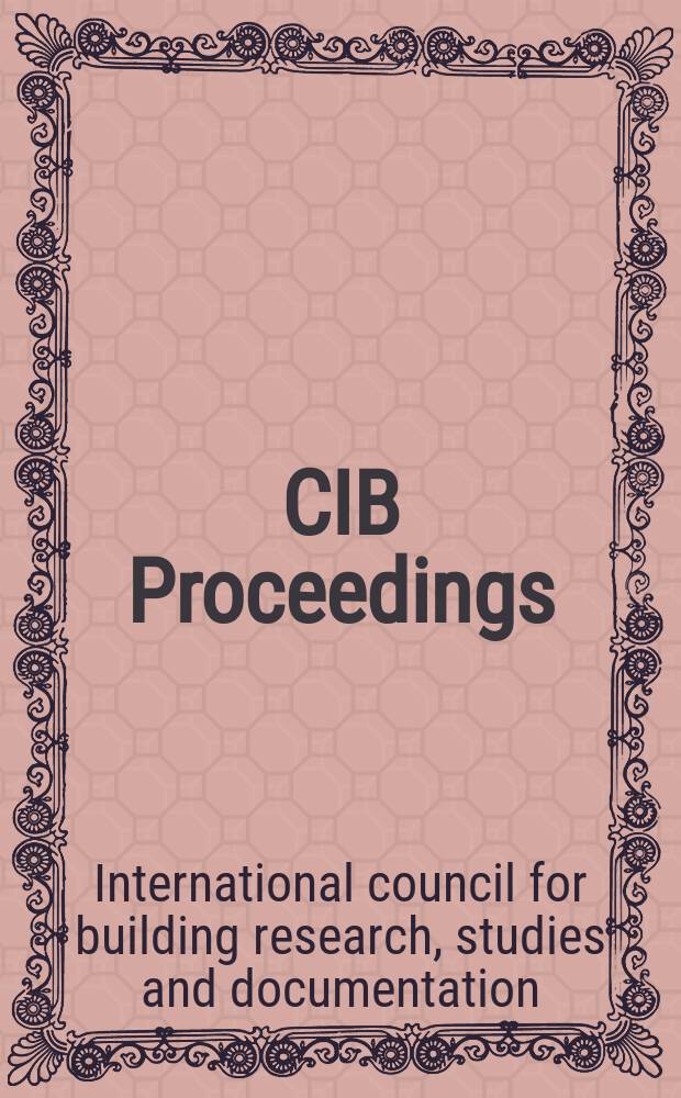 CIB Proceedings