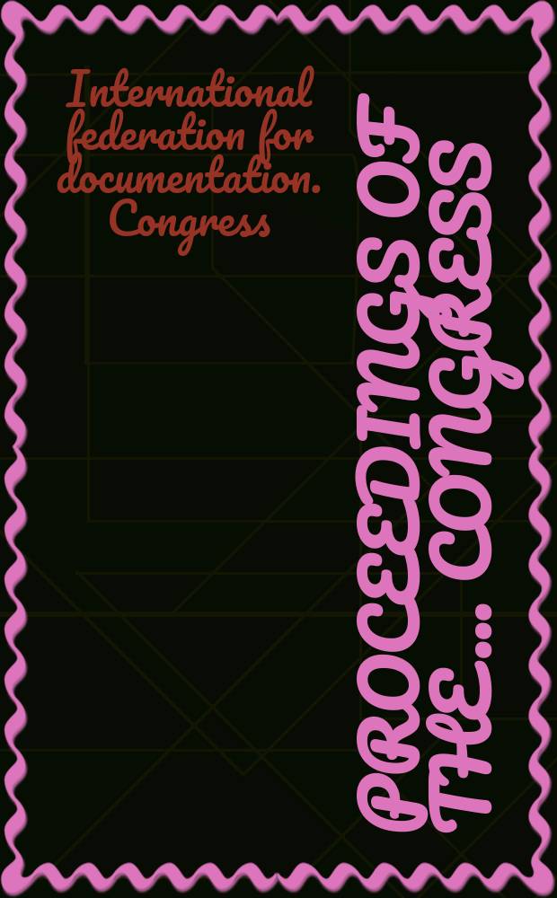 Proceedings of the... congress