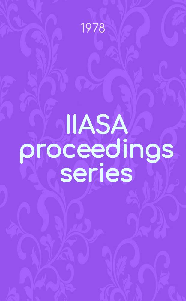 IIASA proceedings series : Environment. Vol.2 : SARUM and MRI