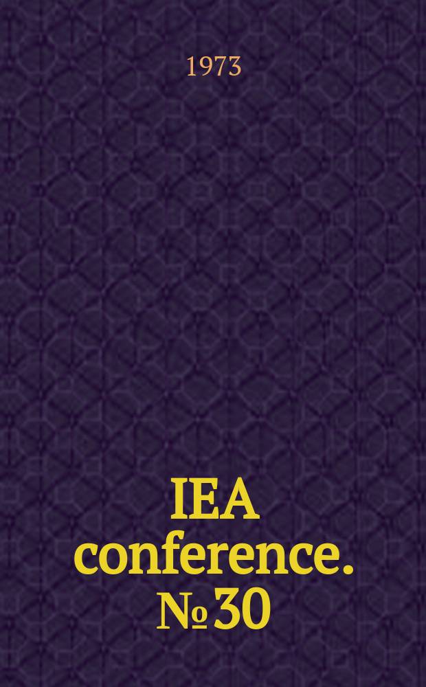 IEA conference. №30 : Models of economic growth