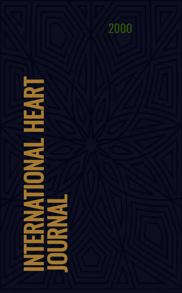 International heart journal : [Form. Japanese heart journal]. Vol.41, №3
