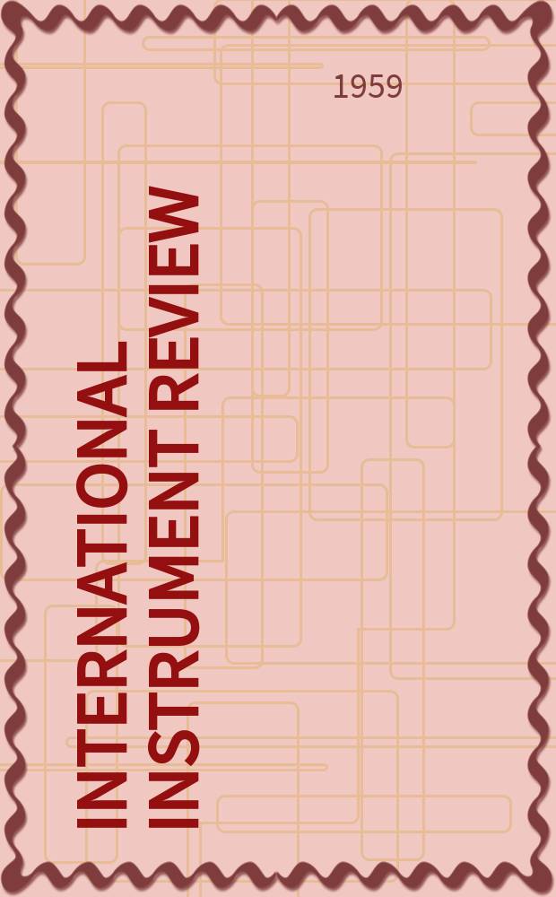 International instrument review : Instrument, electronics, automation