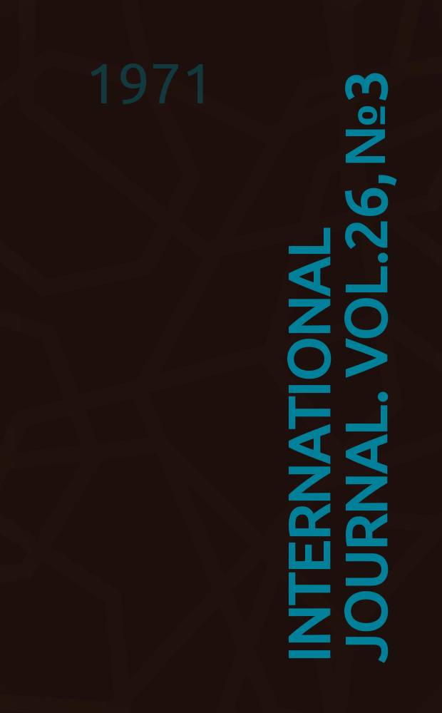 International journal. Vol.26, №3 : China and Japan