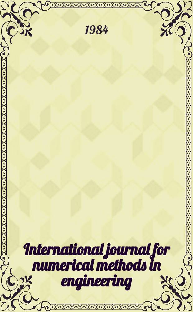 International journal for numerical methods in engineering