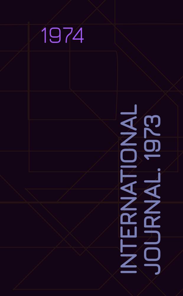 International journal. 1973/1974, Vol.29, №1 : Lester Pearson's diplomacy
