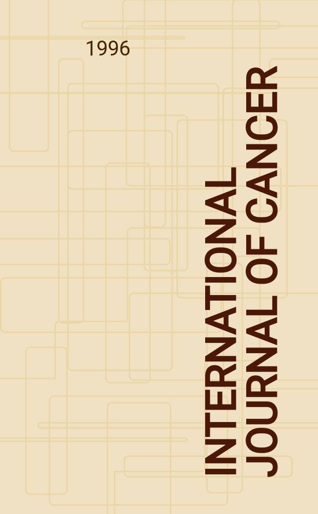 International journal of cancer : Publ. of the International union against cancer. Vol.68, №3 : Predictive oncology