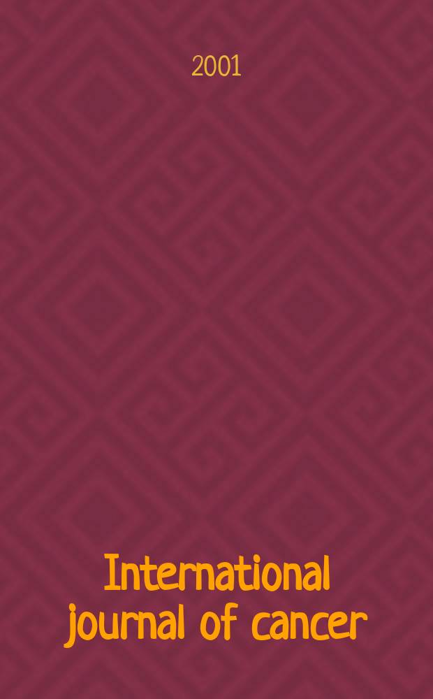 International journal of cancer : Publ. of the International union against cancer. Vol.91, №4