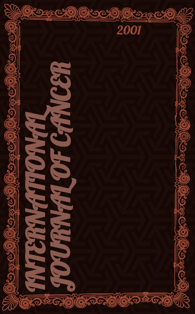 International journal of cancer : Publ. of the International union against cancer. Vol.93, №1