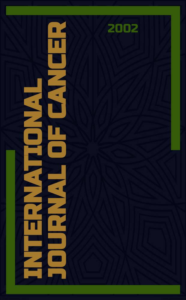 International journal of cancer : Publ. of the International union against cancer. Vol.102, №3