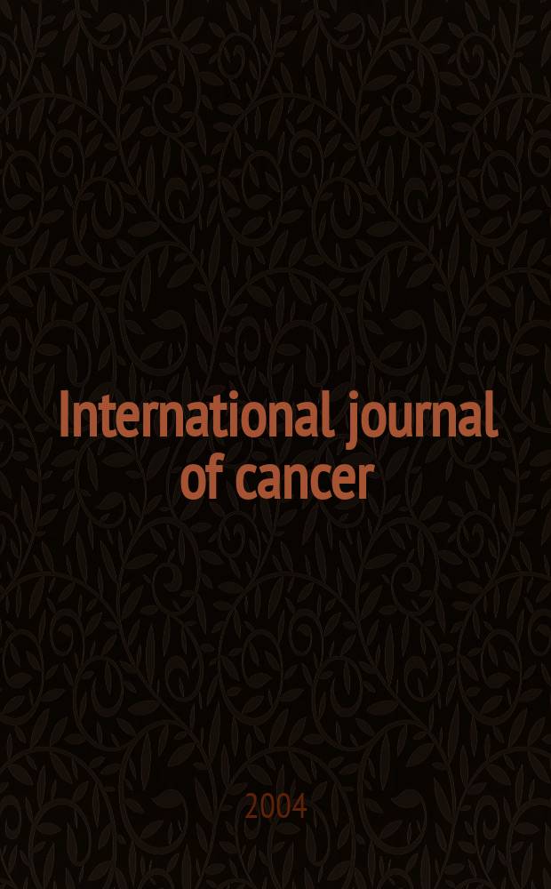 International journal of cancer : Publ. of the International union against cancer. Vol.111, №5