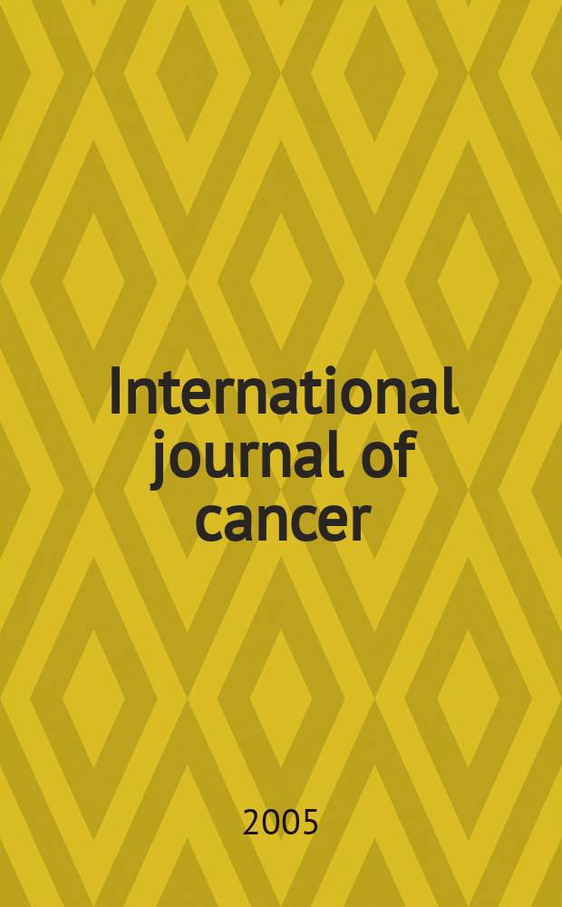 International journal of cancer : Publ. of the International union against cancer. Vol.113, №6