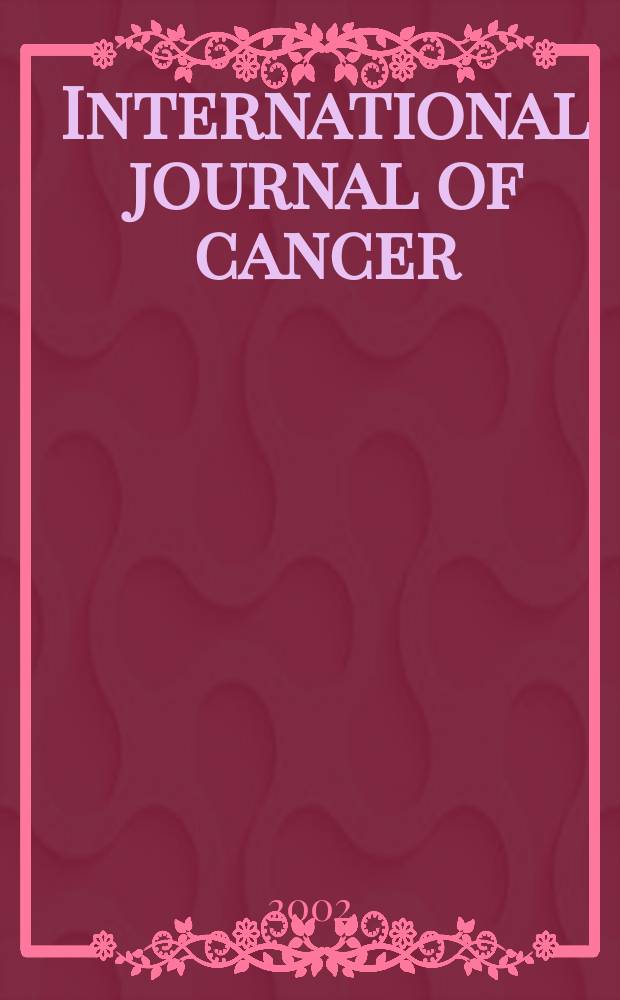 International journal of cancer : Publ. of the International union against cancer. Vol.101, №1
