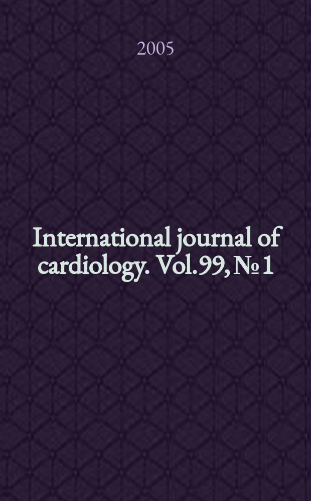 International journal of cardiology. Vol.99, №1