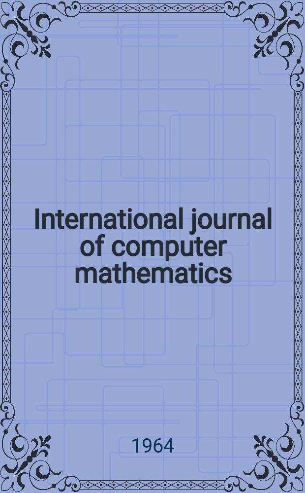 International journal of computer mathematics