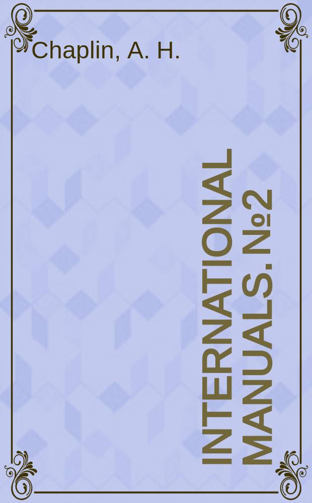 International manuals. №2 : Names of persons: national usages for entry in catalogues