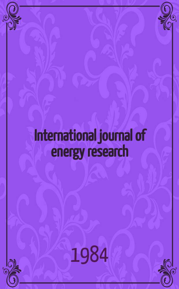 International journal of energy research