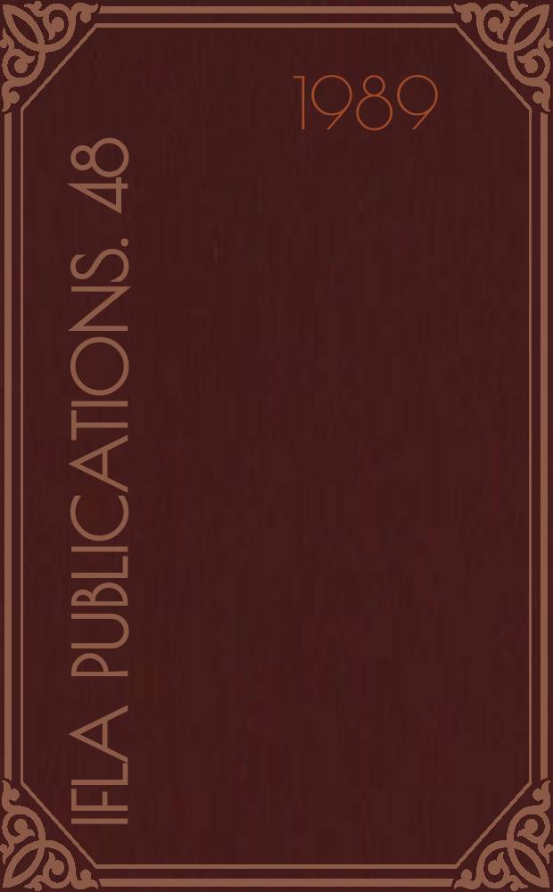 IFLA publications. 48 : Library buildings