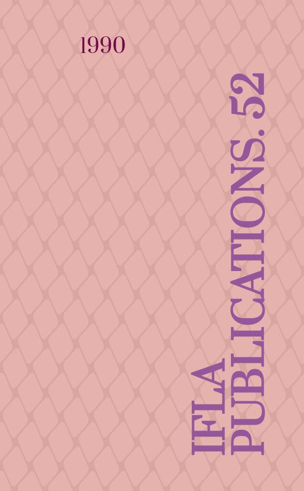 IFLA publications. 52/53 : World guide to library, archive...
