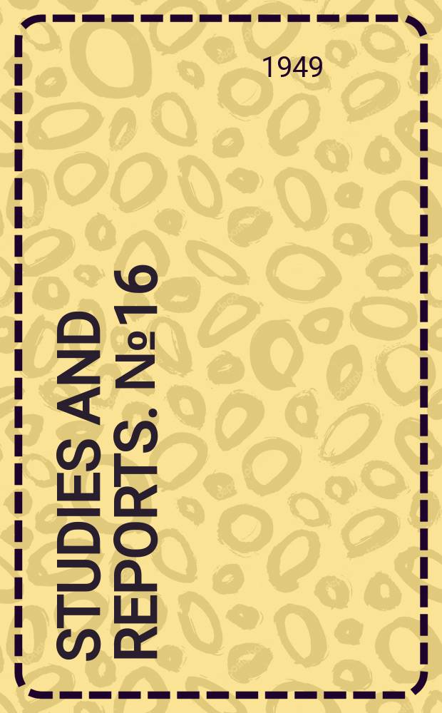 Studies and reports. №16 : Wages and payroll statistics