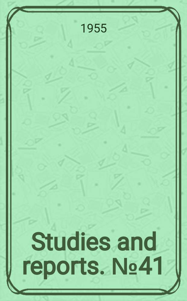 Studies and reports. №41 : Guide for labour inspectors