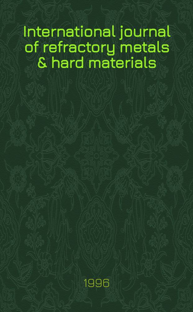 International journal of refractory metals & hard materials : Offic. j. of the Intern plansee soc. powder metallurgy & Intern tungsten industry assoc. Vol.14, №1/3 : Coatings of hardmetal tools