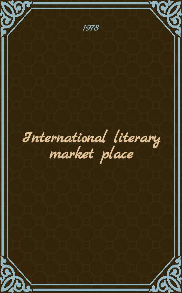 International literary market place