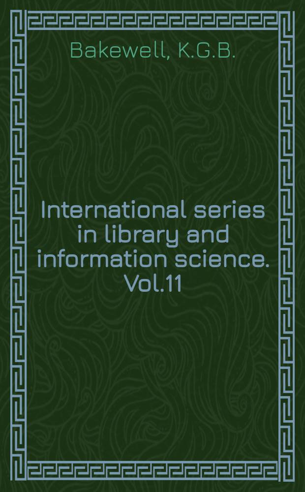 International series in library and information science. Vol.11 : Industrial libraries throughout the world