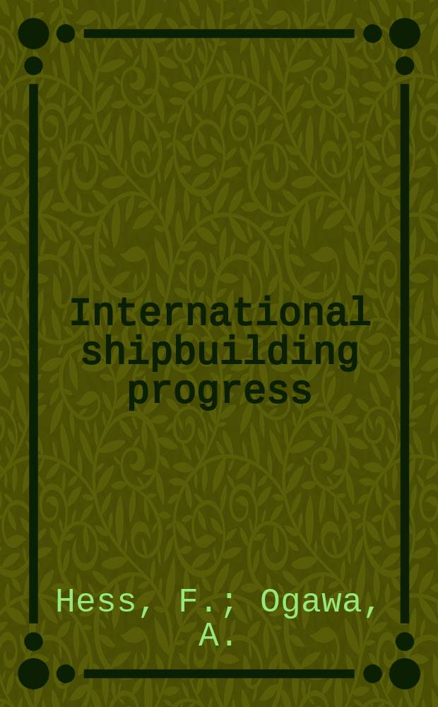 International shipbuilding progress : shipbuilding and marine engineering monthly. Vol.25, №292 : Lifting-surface theory.... On the mathematical...