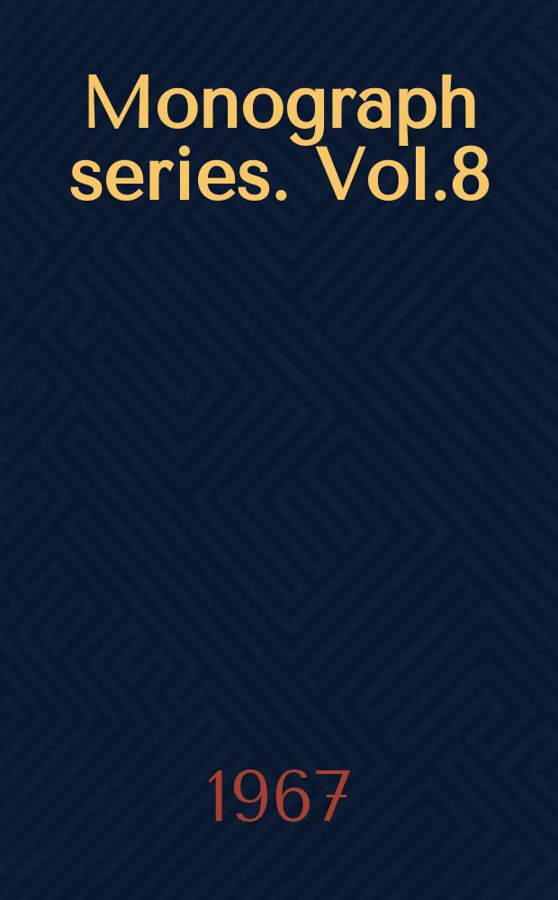 Monograph series. Vol.8 : Treatment of burkitt's tumour