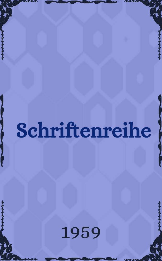 Schriftenreihe