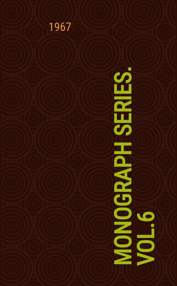 Monograph series. Vol.6 : Mechanisms of invasion in cancer