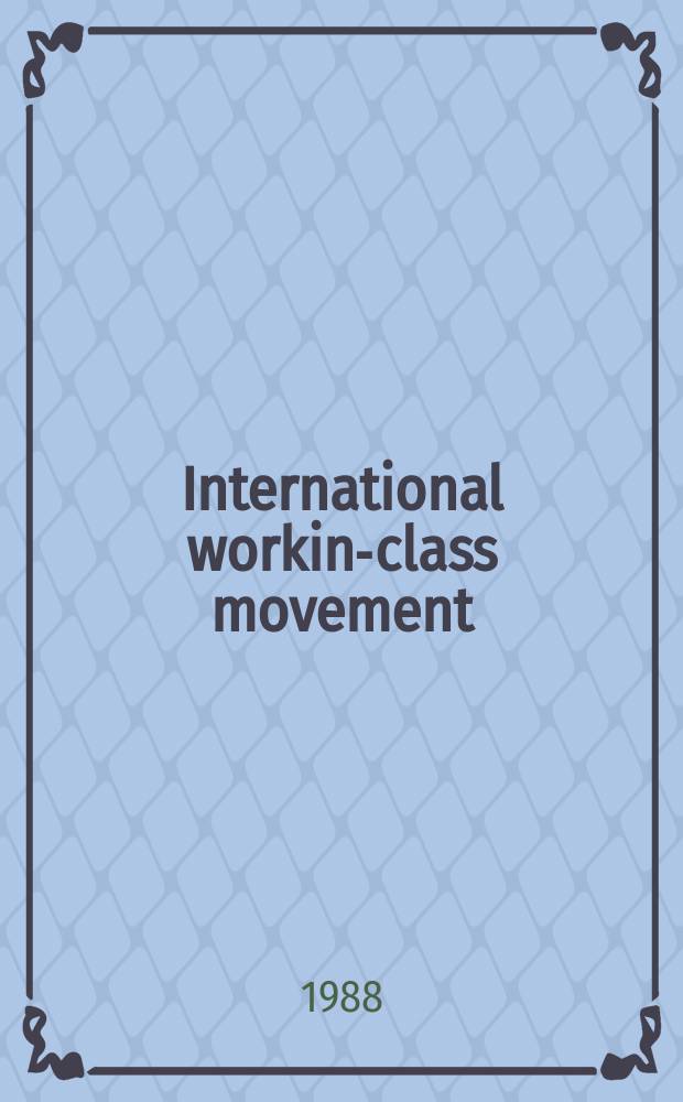 International working- class movement