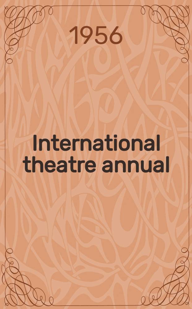 International theatre annual