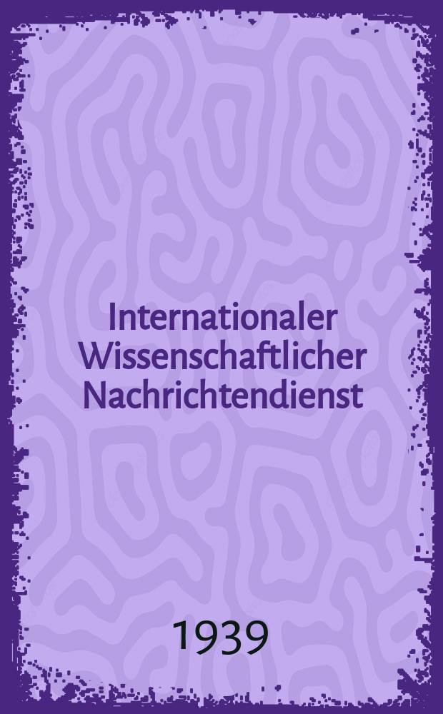 Internationaler Wissenschaftlicher Nachrichtendienst