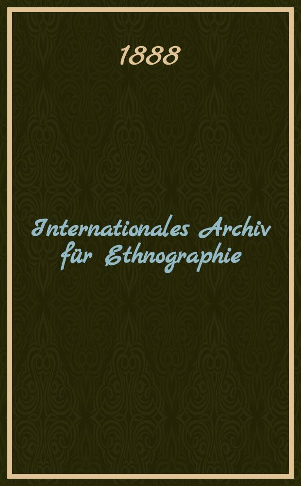 Internationales Archiv für Ethnographie