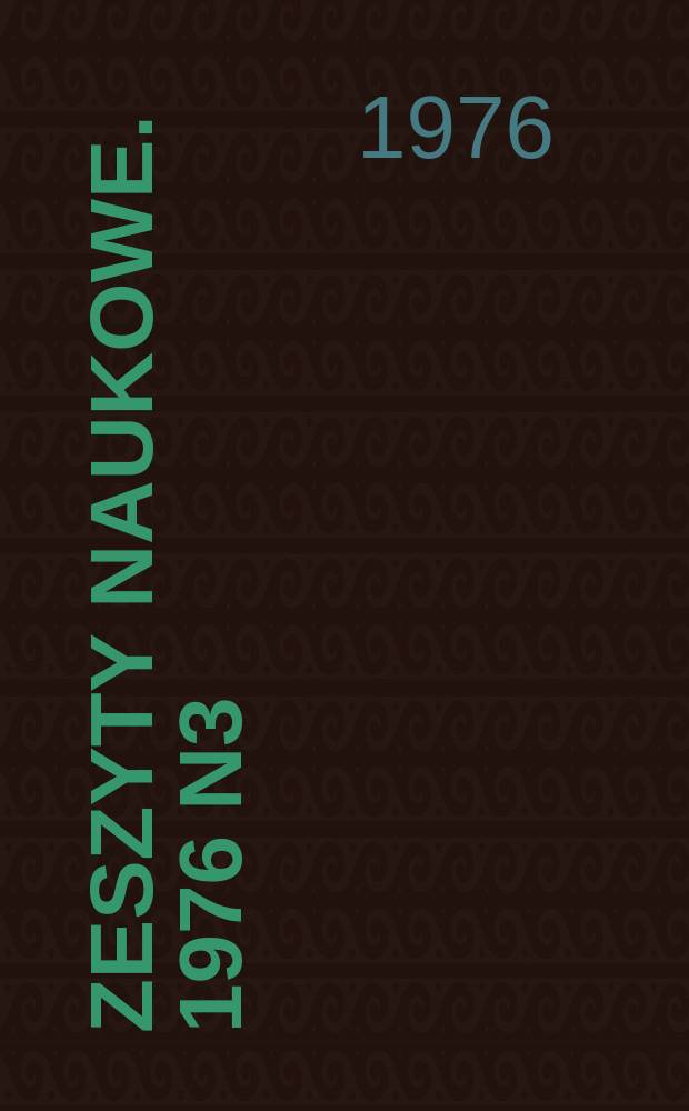Zeszyty naukowe. 1976 N3 : Odpływ z nie kontrolowanych zlewny karpackiego dorzecza Wisły
