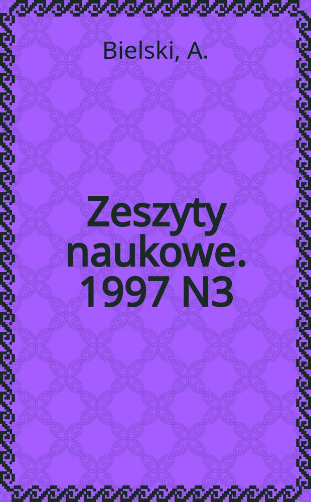 Zeszyty naukowe. 1997 N3 : Zastosowanie metod optymalizacyjnych ...