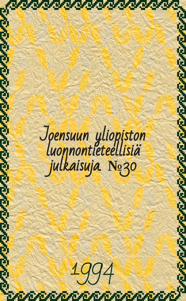 Joensuun yliopiston luonnontieteellisiä julkaisuja. №30 : Origin of α-amylase and three carboxypeptidases ....