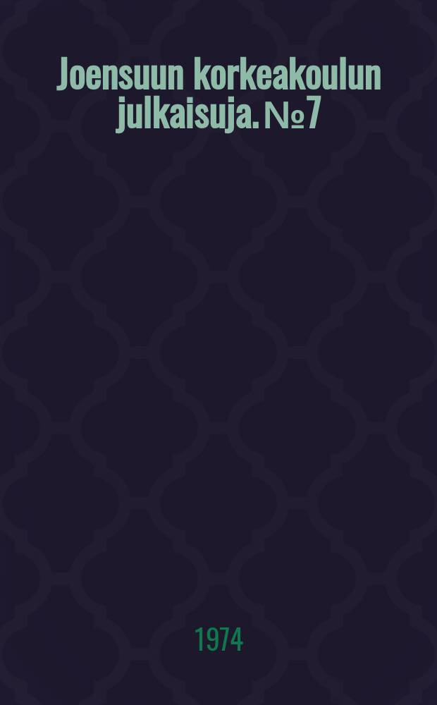 Joensuun korkeakoulun julkaisuja. №7 : A note on Fourier transform ...