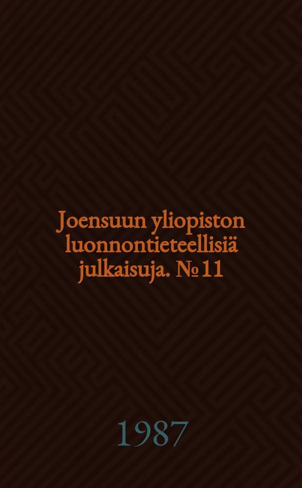Joensuun yliopiston luonnontieteellisiä julkaisuja. №11 : Metsän inventoinnin suunnittelumalli